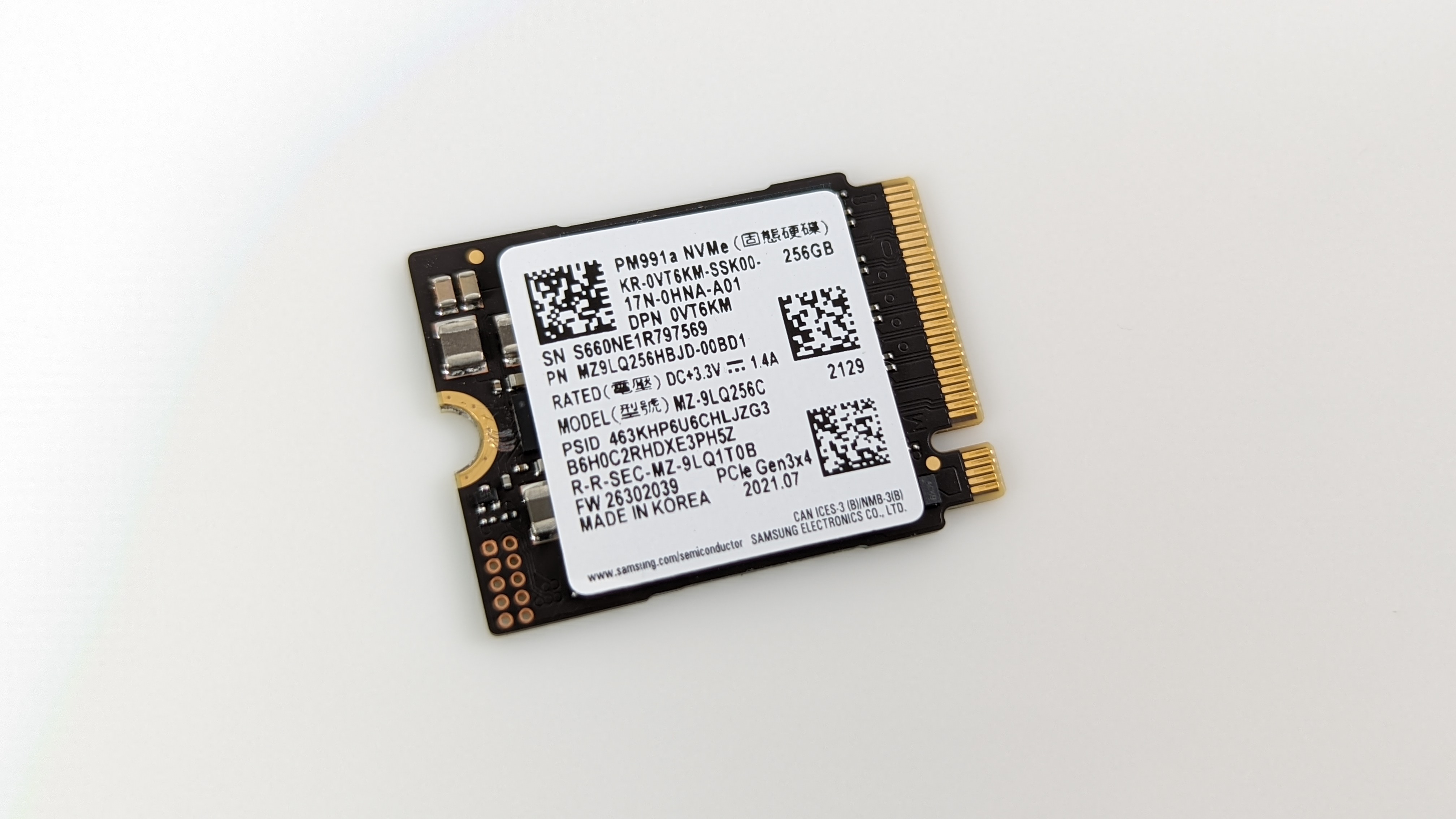 Ổ Cứng SSD Samsung PM991a M.2 2230 PCIe NVMe Gen 3×4 - Hàng Nhập Khẩu