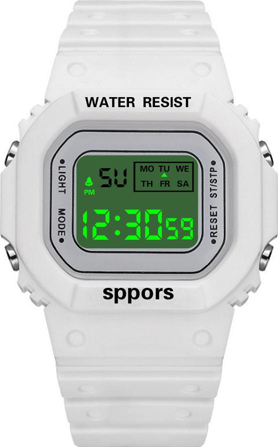Đồng Hồ NỮ thể thao Mặt Vuông N6688 Sports - Điện Tử  Dây Silicone Bền Chắc