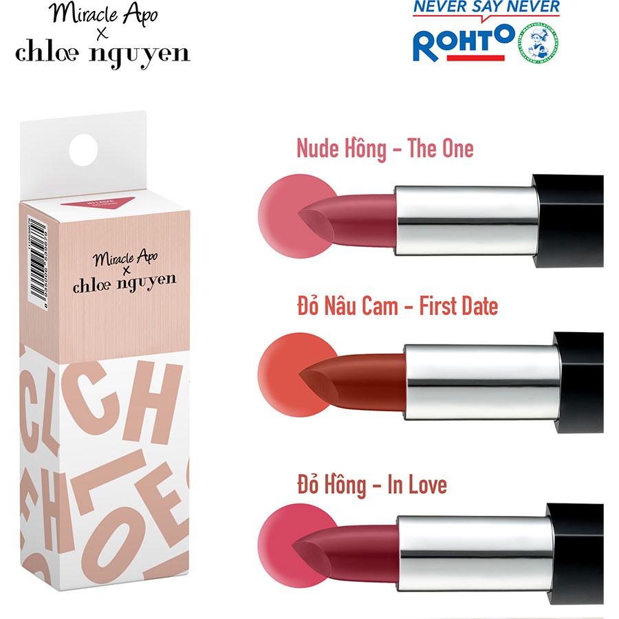 Son Thỏi Lì Miracle Apo x Chloe Nguyễn Holiday Collection Lipstick (4g)