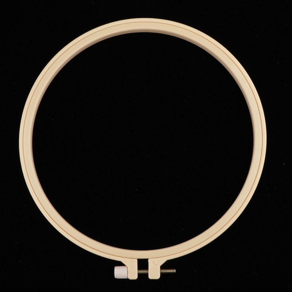 DIY Ribbon Flowers Embroidery Set with Frame for Beginner Needlework Kits Cross Stitch Series Arts Crafts Sewing Decor 7.87 inch Round