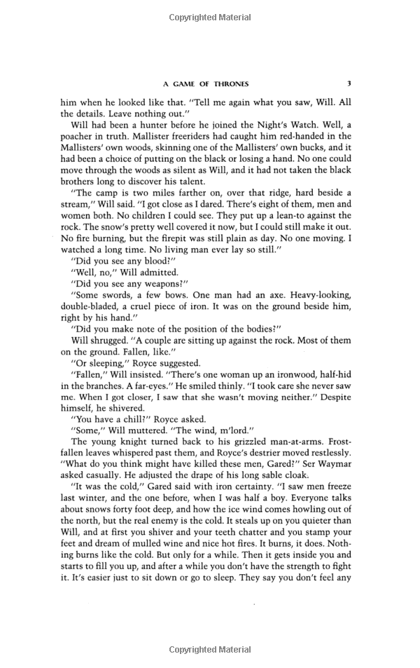 A Song Of Ice And Fire 1: A Game Of Thrones