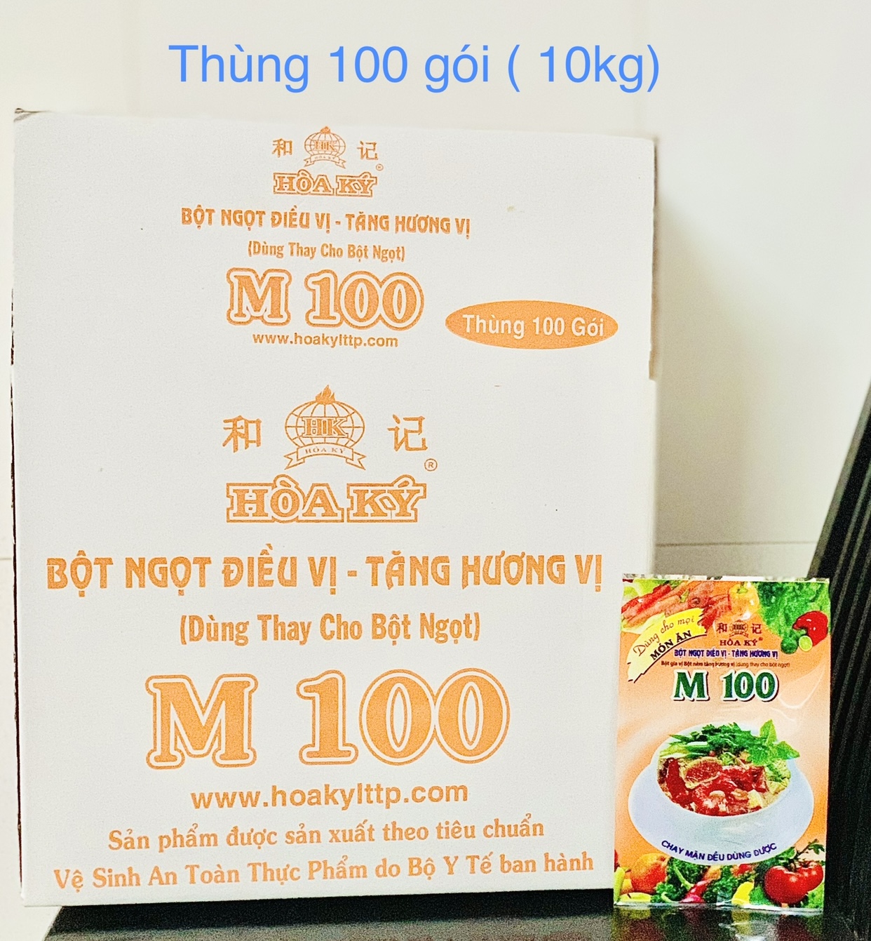 BỘT NGỌT TĂNG HƯƠNG ĐIỀU VỊ M100 (100gr x 100 gói)