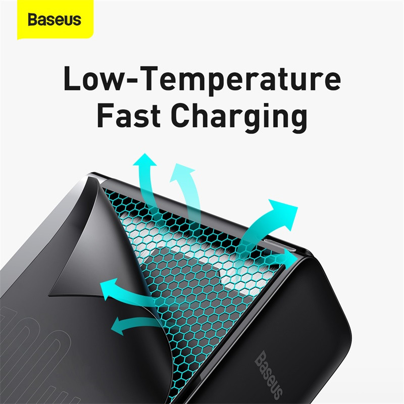 Củ sạc GaN2 pro Baseus 100W sạc nhanh 4.0 cổng giao diện Type-C dành cho iphone 12 pro max laptop macbook. Thích hợp cho văn phòng, chuyến đi du lịch,....