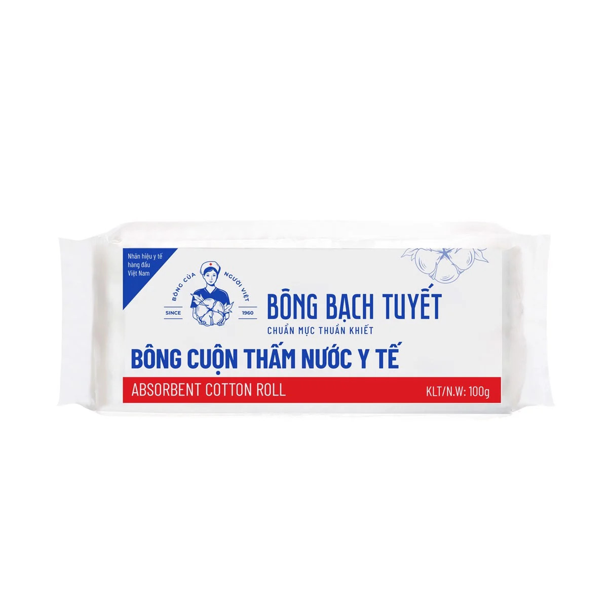 Bông Cuộn Bông Bạch Tuyết TPM-04 (100g)