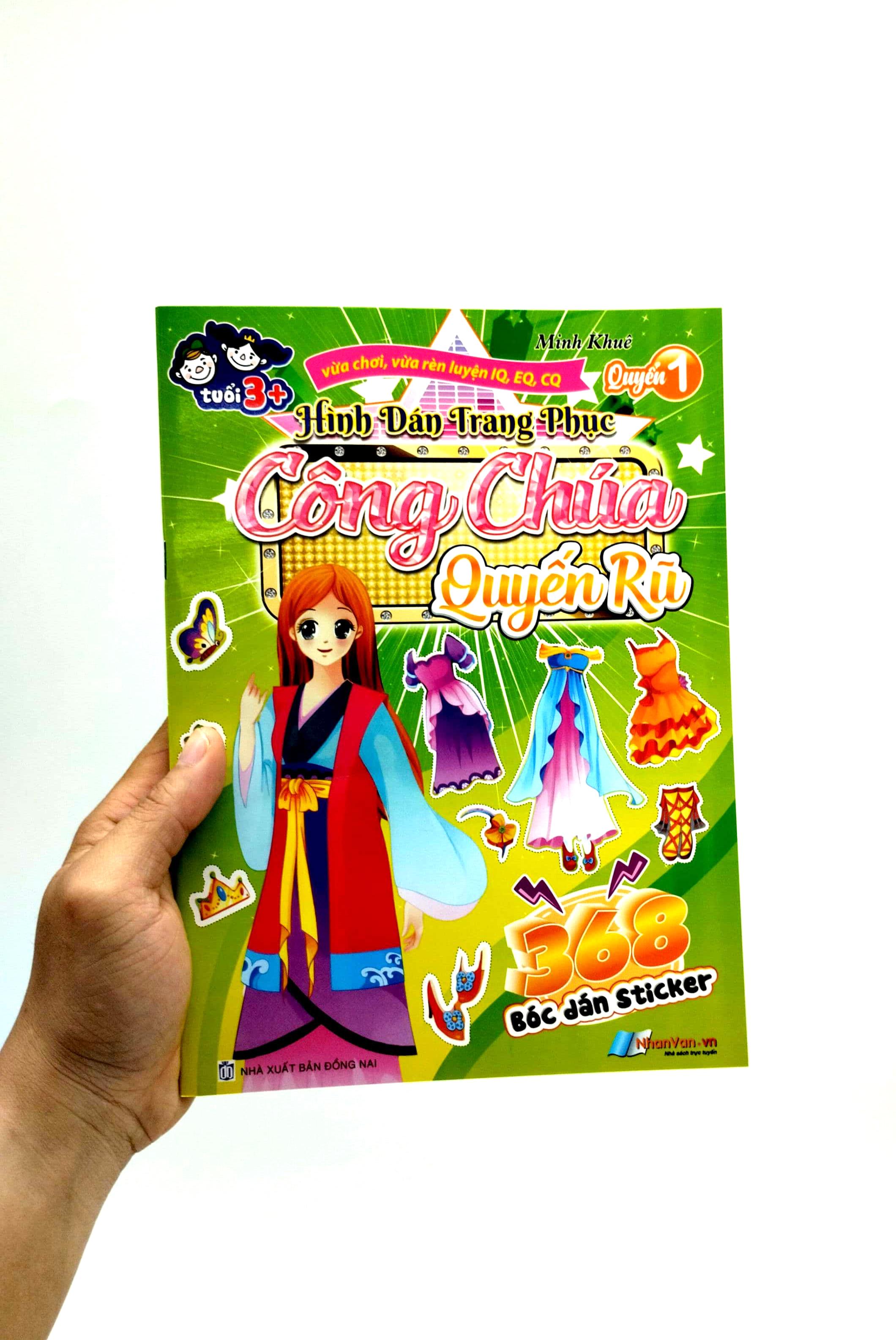 368 Bóc Dán Sticker - Hình Dán Trang Phục Công Chúa - Quyển 1 - Quyến Rũ