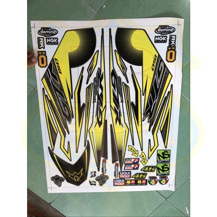 Tem rời dành cho winner vàng đen