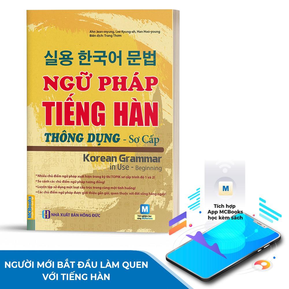 Sách - Ngữ pháp tiếng Hàn thông dụng (sơ cấp) – Korean Grammar in use - MCBooks