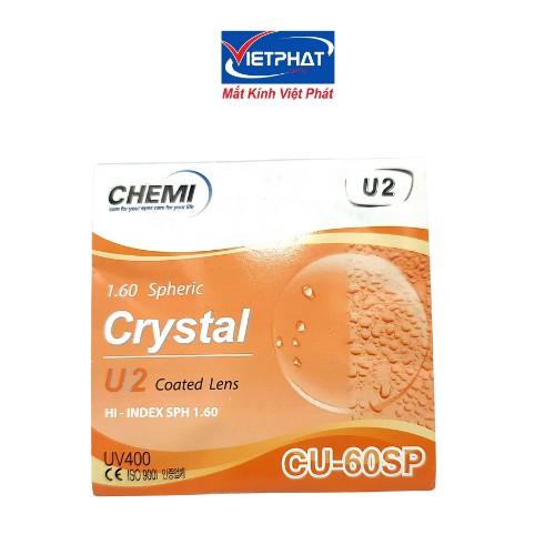 Tròng kính cận siêu mỏng CHEMI U2 1.60, 1.67 và 1.74 UV400 SP chính hãng Hàn Quốc