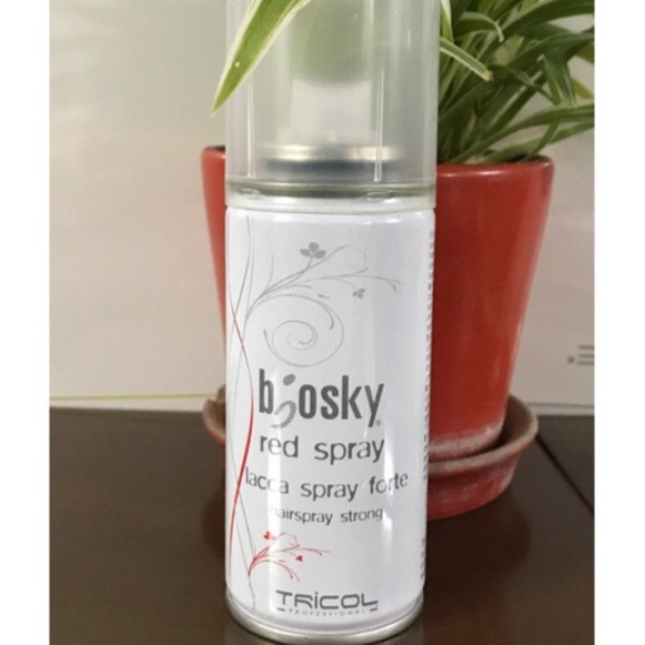 Gôm xịt tạo kiểu cứng và giữ nếp tóc Italy Biosky Red Spray 100ml