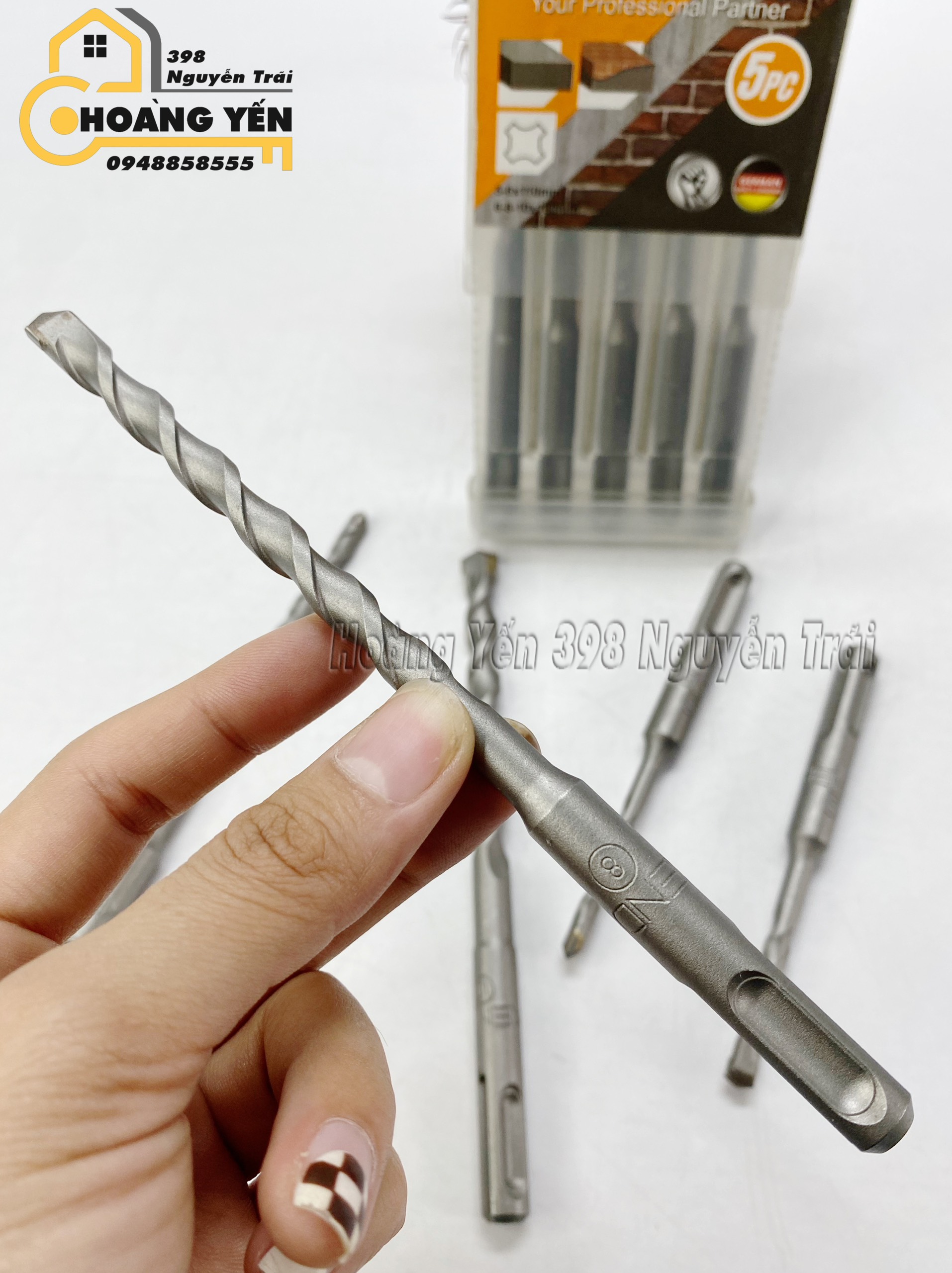 Hộp 5 mũi khoan đa năng KENDO 110mm/160mm Mũi khoan cho máy khoan tay Mũi khoan cho máy máy khoan xoay Mũi khoan bê tông gạch xi măng bê tông cốt thép