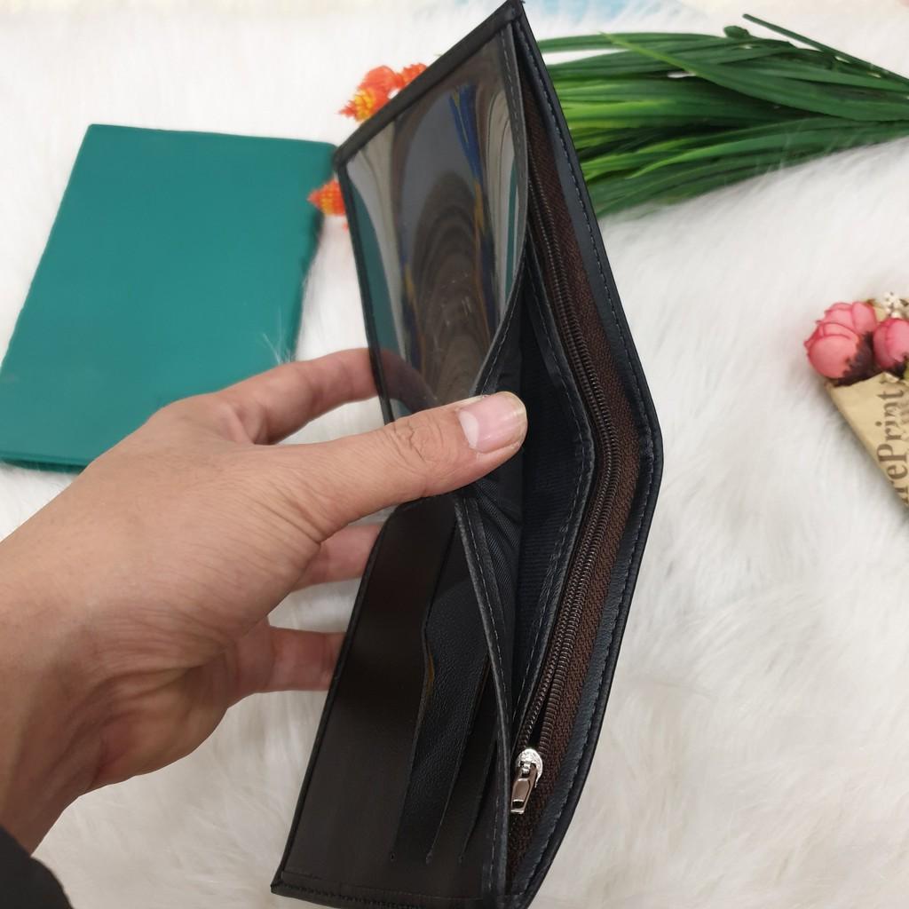 Ví nam da chất đẹp thời trang cao cấp Bóp da PU nhiều ngăn phong cách trẻ sành điệu gu nam tính nhập khẩu