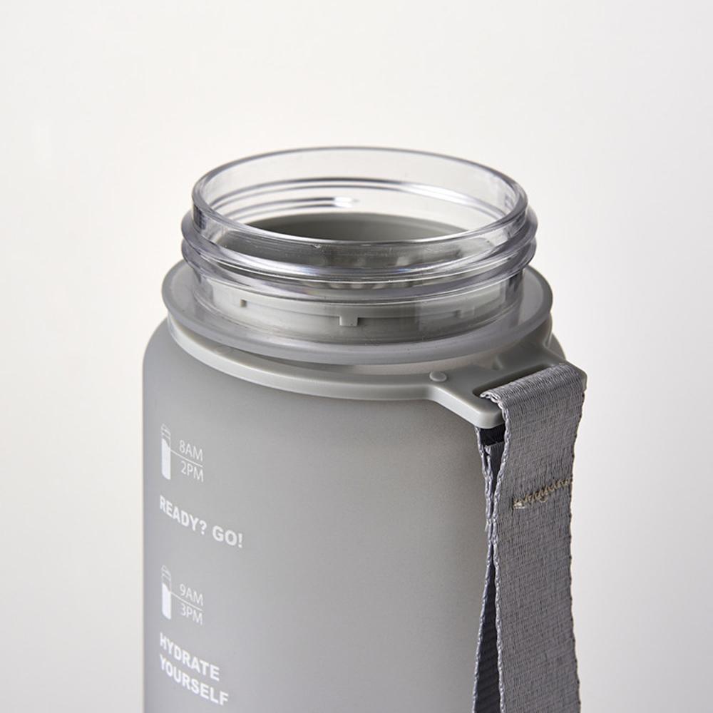 Bình Nước Thể Thao 1.1L Có Vạch Đánh Dấu Thời Gian Không Chứa Bpa & Chống Rò Rỉ