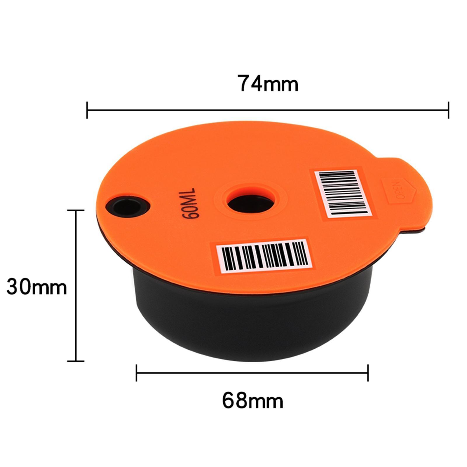 2 Pieces Reusable PP Coffee Capsule Pod Slicone Lid for Bosch