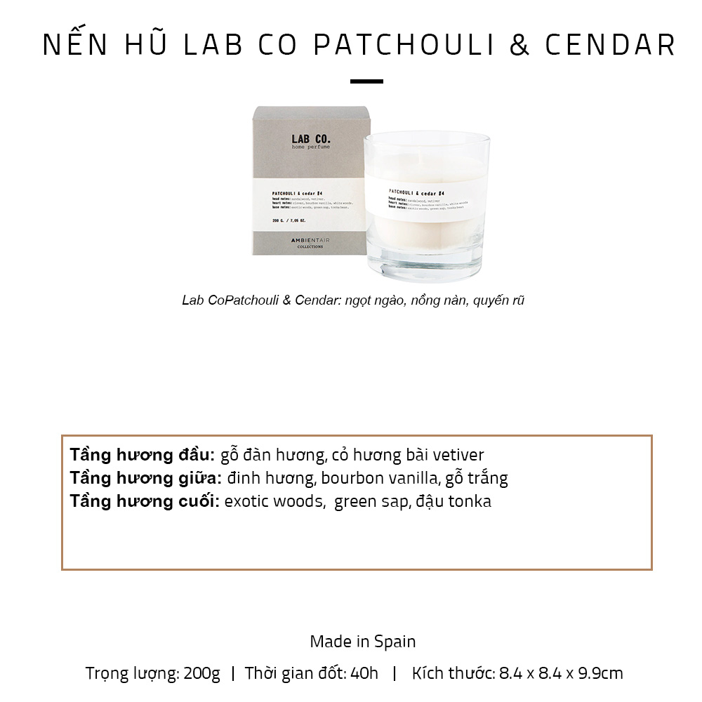 Nến thơm Ambientair Lab Co