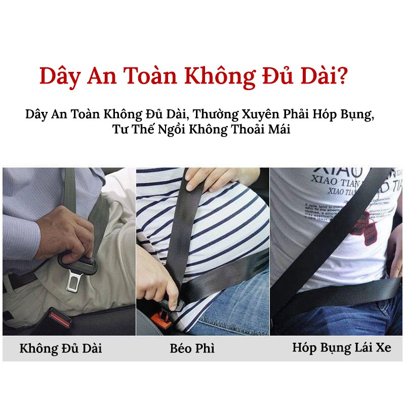 BỘ 2 CHỐT NỐI MỞ RỘNG DÂY AN TOÀN Xe Ô Tô | Chốt Ngắt Chuông Báo Khi Không Đeo Dây An Toàn