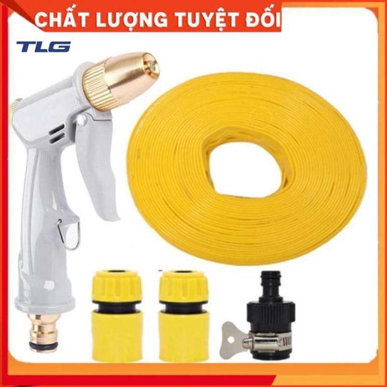 Bộ dây vòi xịt nước rửa xe, tưới cây tăng áp 3 lần, loại 20m 206846