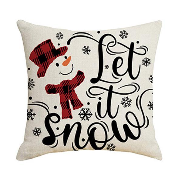 4PCS Gối Giáng sinh đệm gối bìa Sofa Phòng khách Vỏ gối