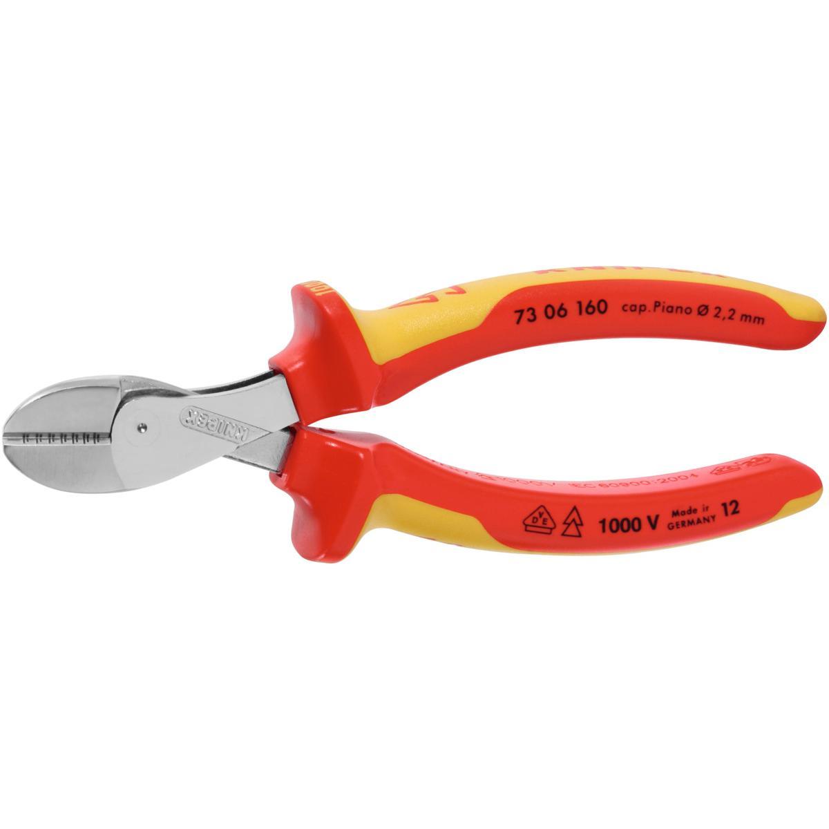 KỀM CẮT KNIPEX X-CUT THÂN MẠ CHROME CÁCH ĐIỆN 1000V