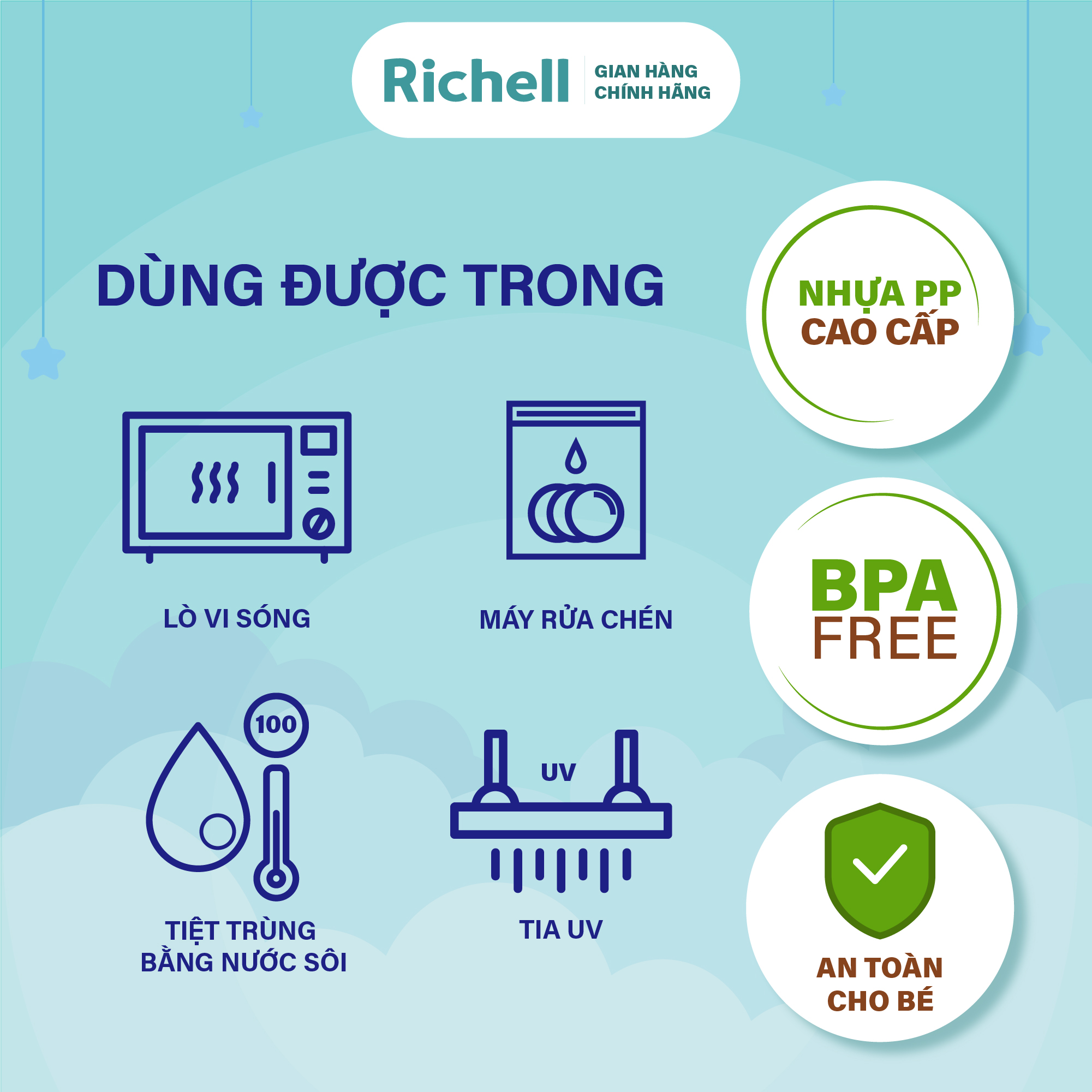 Bộ chén muỗng ăn dặm Richell Nhật Bản | Baby