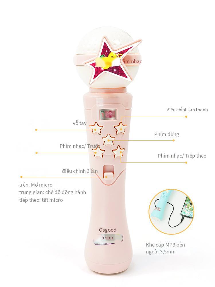 Khuyến Mãi 3-6 Tháng Bé Sơ Sinh Xếp Hình Giáo Dục Sớm Âm Nhạc Cho Bé Micro Có Thể Cắn Tay Lục Lạc Đồ Chơi 0-1 Tuổi