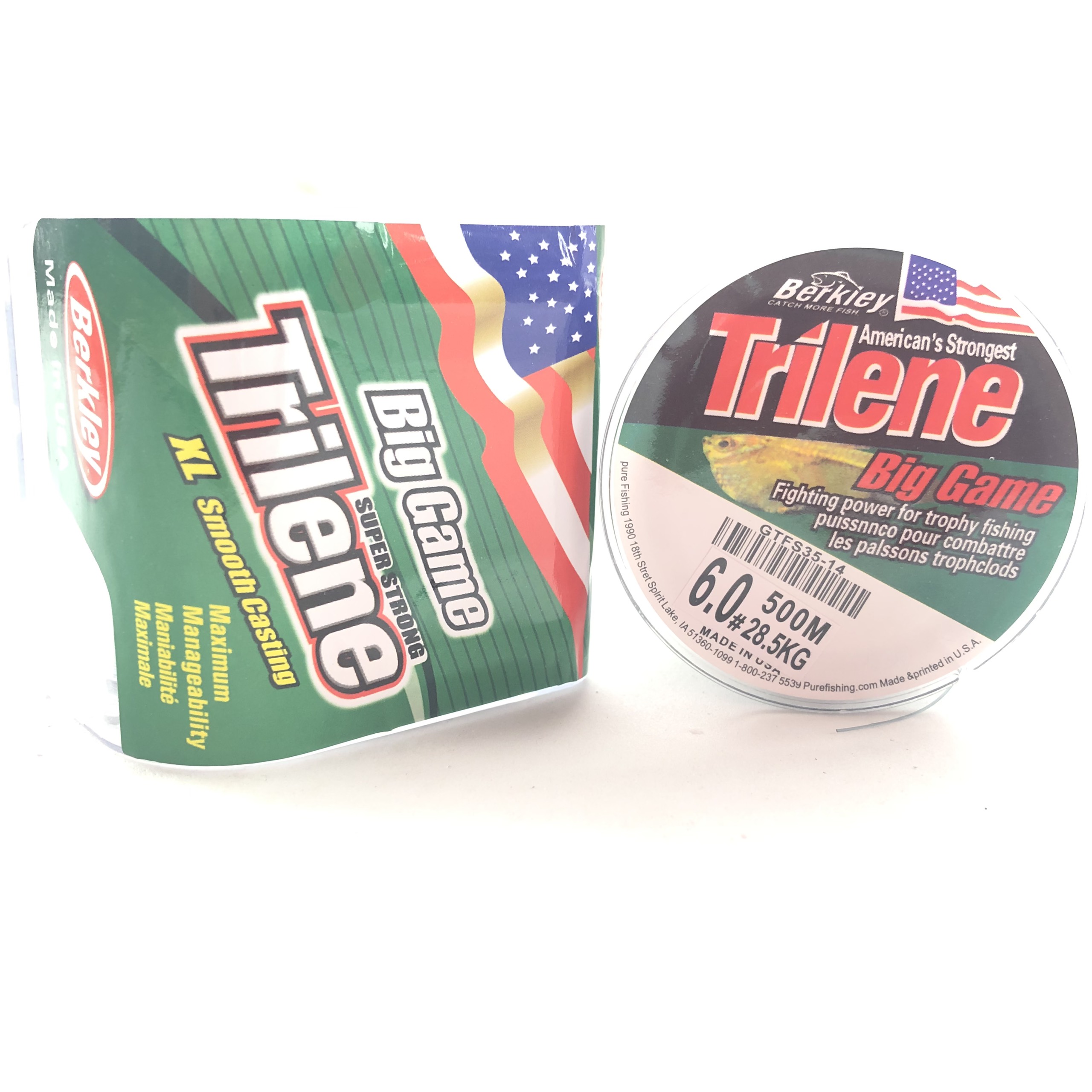 Dây cước câu cá chuyên dụng Trilene Super Strong 500m, sợi cước mềm, mịn, chịu lực cao, chống xoắn tốt. Phù hợp câu cá lục, cá tra, cá lăng xê. Dây cước chính hãng Mỹ chất lượng cao.