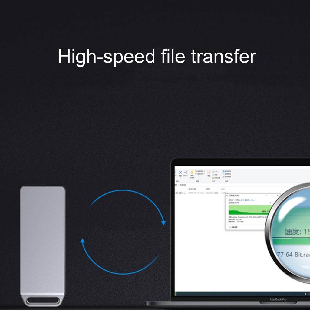 Xia| Hộp Đựng Ổ Cứng HDD Mini NGFF / SATA Sang USB 3.1 Màu Trơn