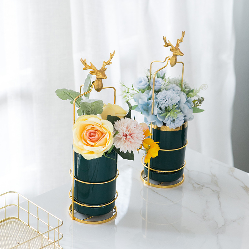 Giỏ Treo Chậu Hoa Ban Công Trong Nhà, Chậu Hoa Trang Trí Cao Cấp Màu Ngẫu Nhiên DECOR LUXURY - Hàng Nhập Khẩu