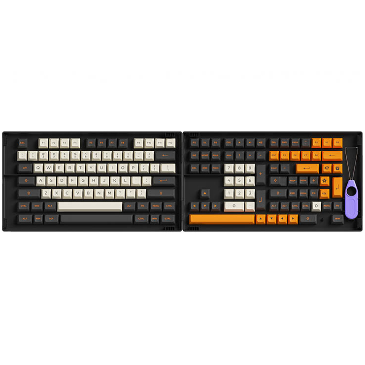 Nút Bàn Phím Cơ AKKO Keycap Set - Carbon Retro (ASA Profile) - Hàng Chính Hãng