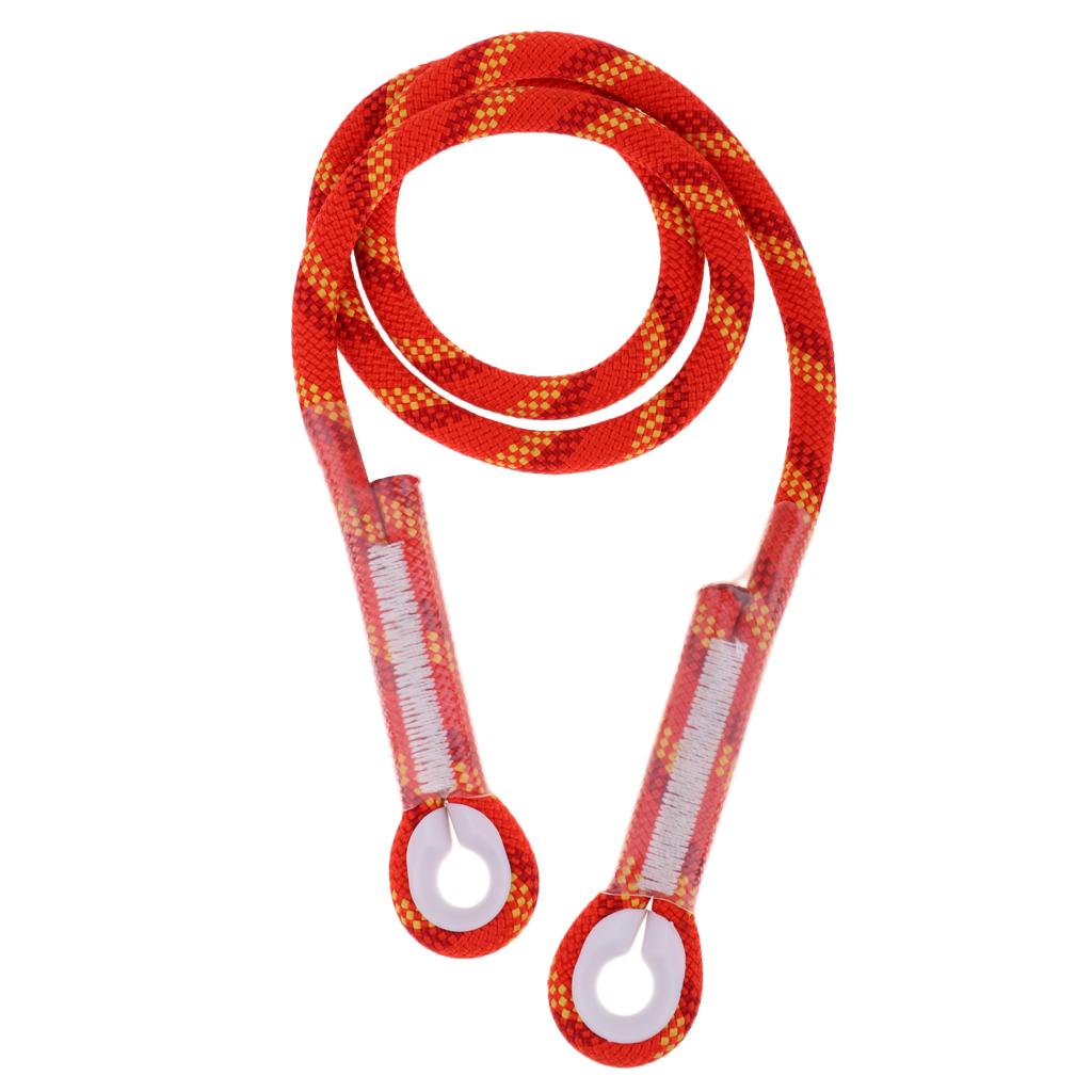 2x10.5mm Rock Climbing Knotted Pre-sewn Eye-to-Eye Prusik Loop Cord Rope 80CM