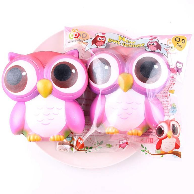 SquiShy CON CHIM CÚ MÈO màu hồng