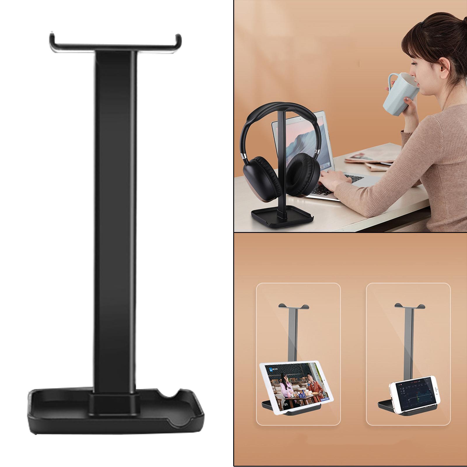 Gaming Headphone Stand ABS Headset Holder Hanger Sturdy Black