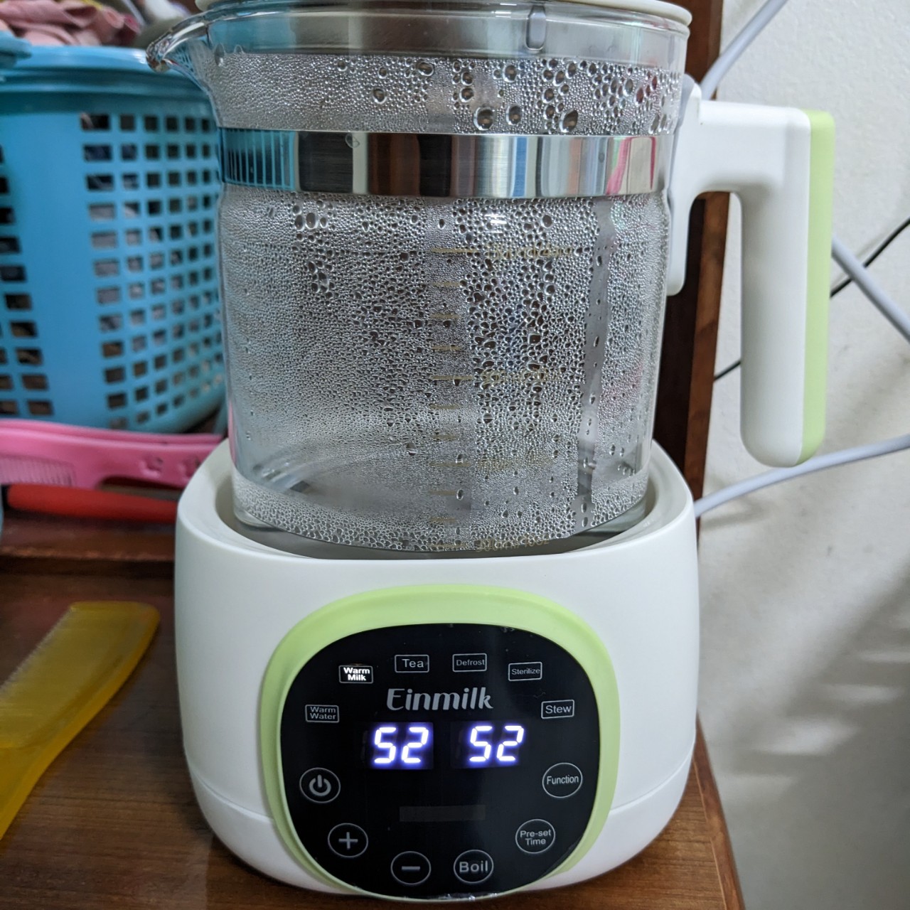 Máy Nấu Nước Pha Sữa Giữ Nhiệt Einmilk Cho Bé: Điều Chỉnh Nhiệt Độ Và Khử Clo Thông Minh, Giữ Sữa Luôn Nóng Loại Tốt