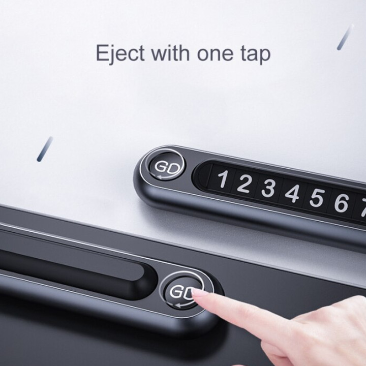 Bảng số điện thoại cao cấp gắn taplo ô tô, xe hơi DK-GD211