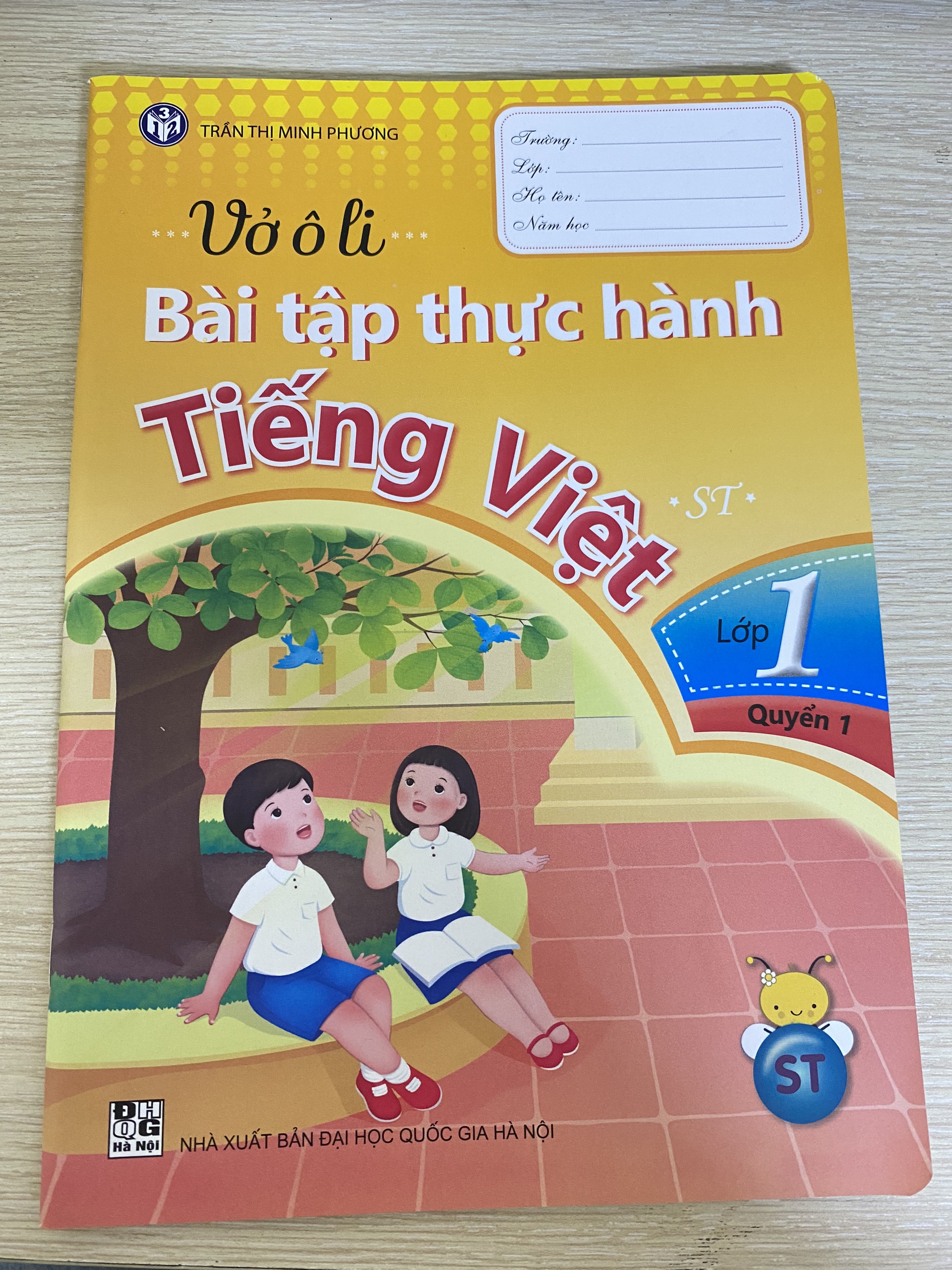 Vở ô li bài tập thực hành Tiếng việt lớp 1 (quyển 1 - bộ Sáng Tạo)