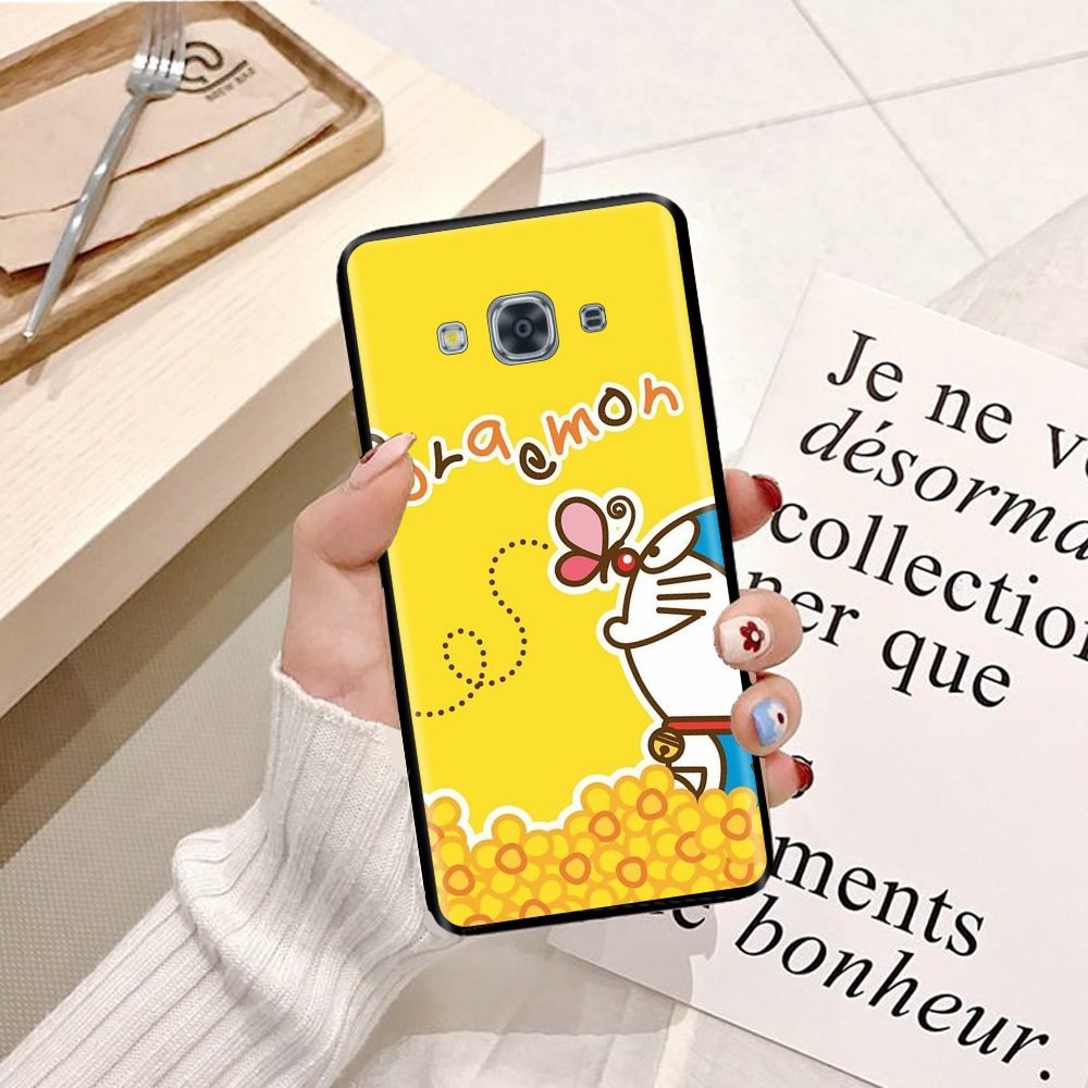 Ốp lưng điện thoại Samsung Galaxy J3 Pro 2016 viền silicon dẻo TPU  hình Doremon Làm Duyên - Hàng chính hãng