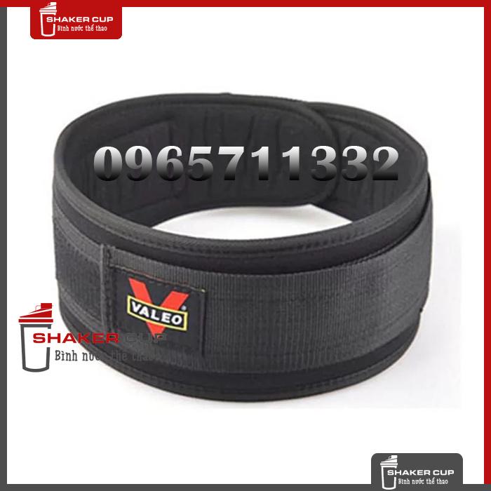 Đai Lưng Đai Mềm Tập Gym Bản Nhỏ Lifting Belt Valeo - Màu đỏ