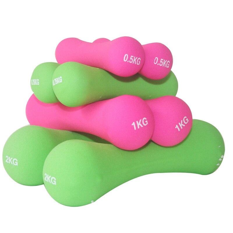 2pcs Dumbbell Women 0.75kg Fitness Equipment Weights Handweights Slimming Body Building Dumb Bell Exercise Dumbell