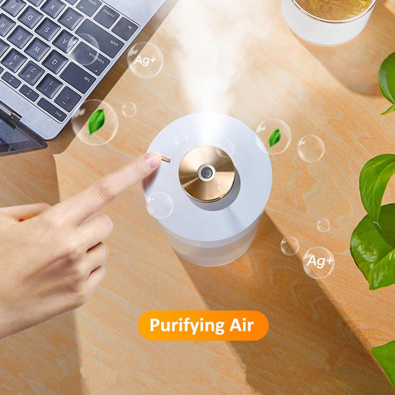 350 Ml Không Dây Máy Phun Sương Tạo Độ Ẩm 800 MAh Di Động Nhà Xe Humidificador Siêu Âm Làm Thơm Phòng Diffuer Máy Lọc Không Khí Phun Sương Tạo