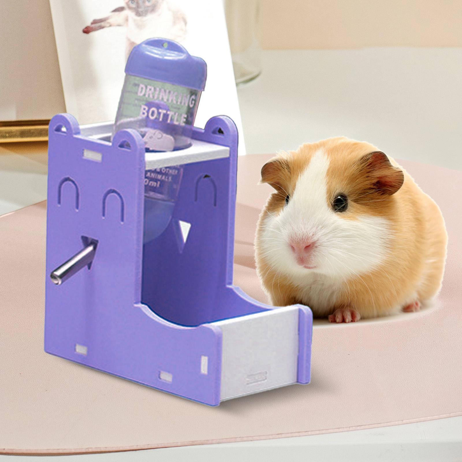 Hamster Water Bottle Holder Automatic Food Feeder for Rabbit Hedgehog Ferret