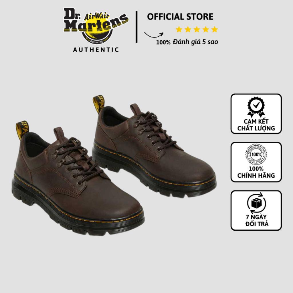 Giày Dr. Martens Hoàng Phúc Reeder Crazy Horse Leather Utility Shoes Màu Nâu Lịch Lãm