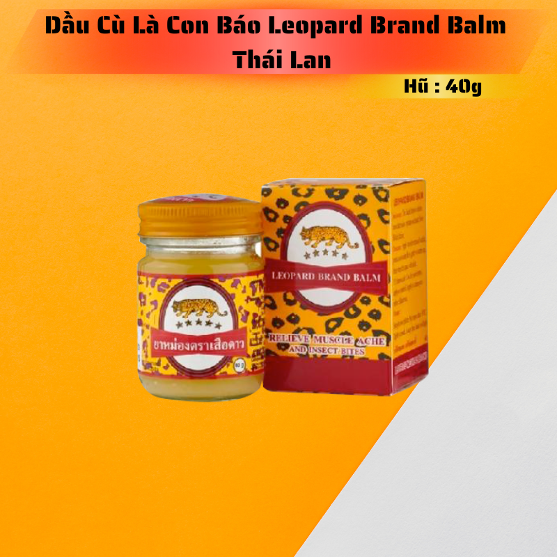 Dầu Cù Là Con Báo Leopard Brand Balm 40g Thái Lan