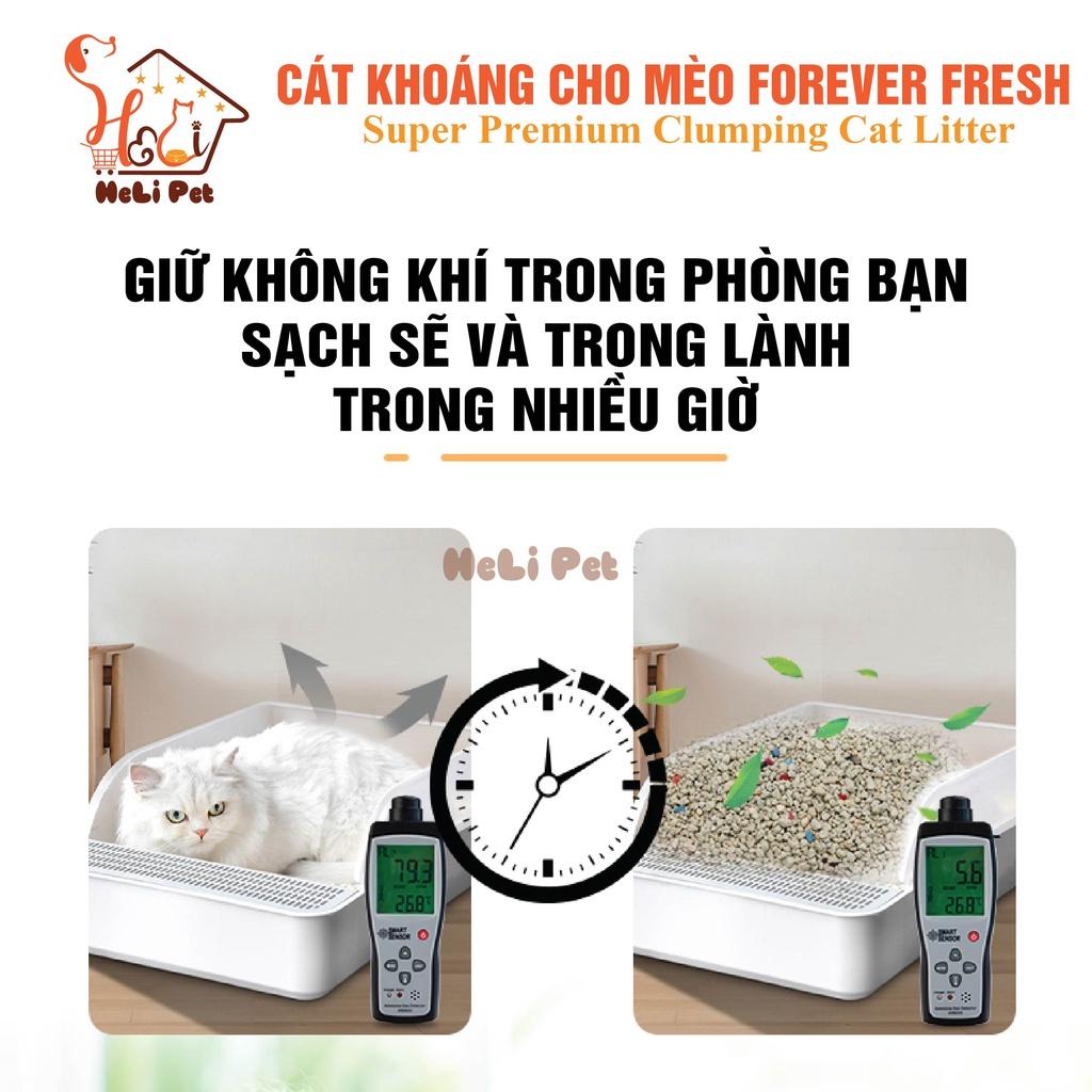 Cát Vệ Sinh Cao Cấp Cát Khoáng Dùng Cho Khay Vệ Sinh, Máy Vệ Sinh Cho Mèo 4Kg Siêu Vón Siêu Ít Bụi- HeLiPet