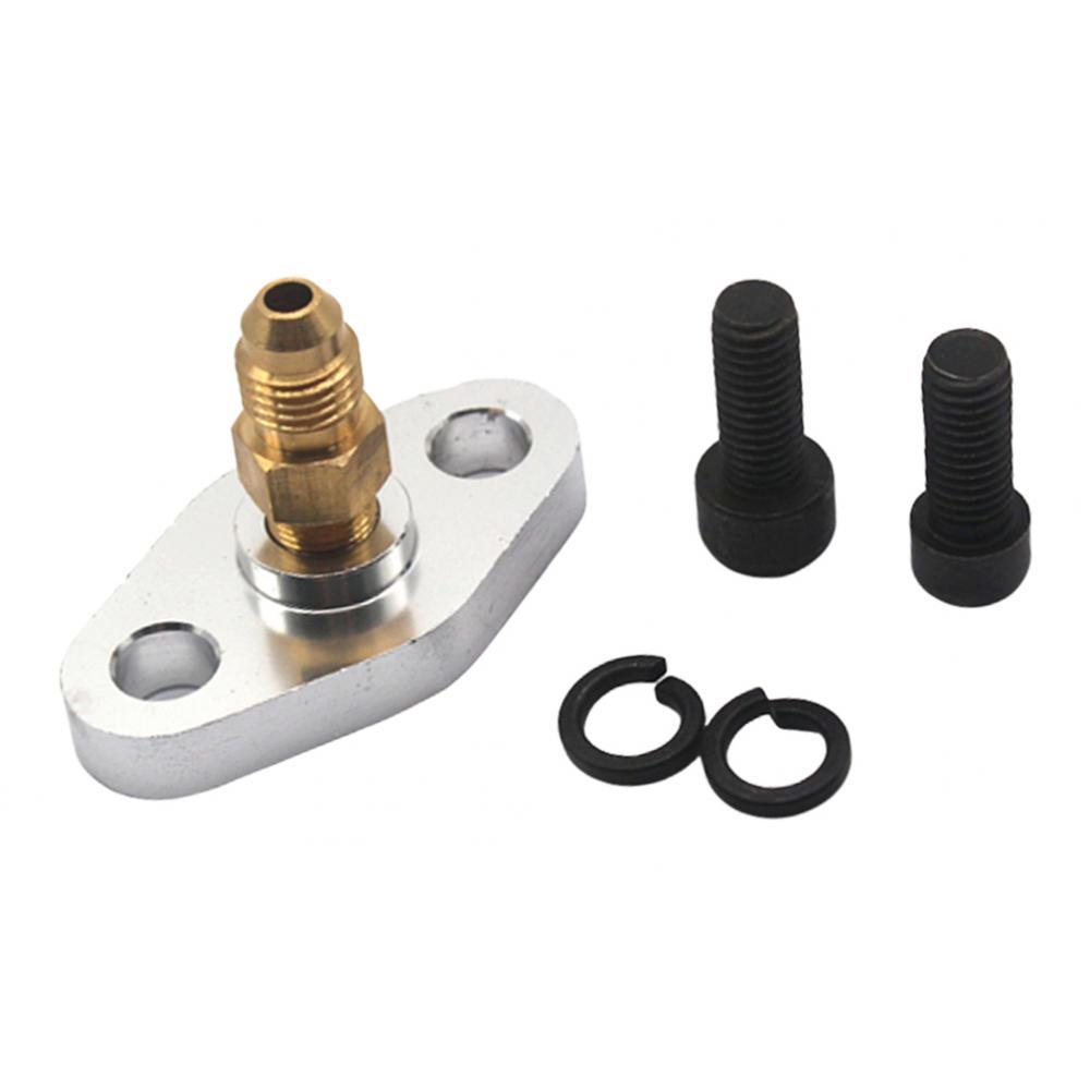 38mm 4AN Turbo Oil Feed Inlet Fitting Flange For T3 T4 T35 T04 Turbocharger