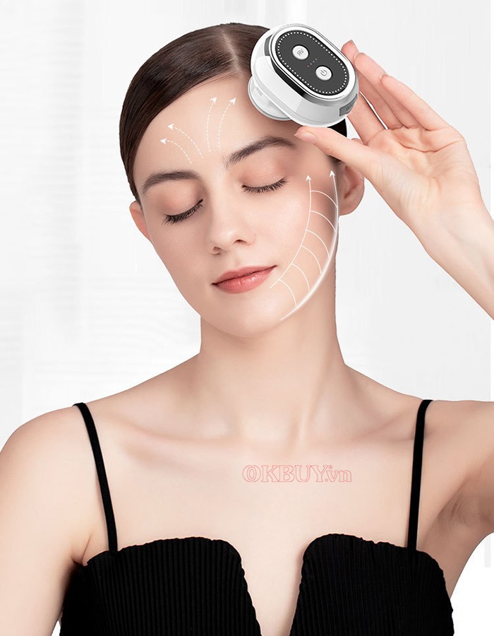 Máy massage nâng cơ điện di kết hợp rửa mặt 3 cường độ EMS/RF Nikio NK-121