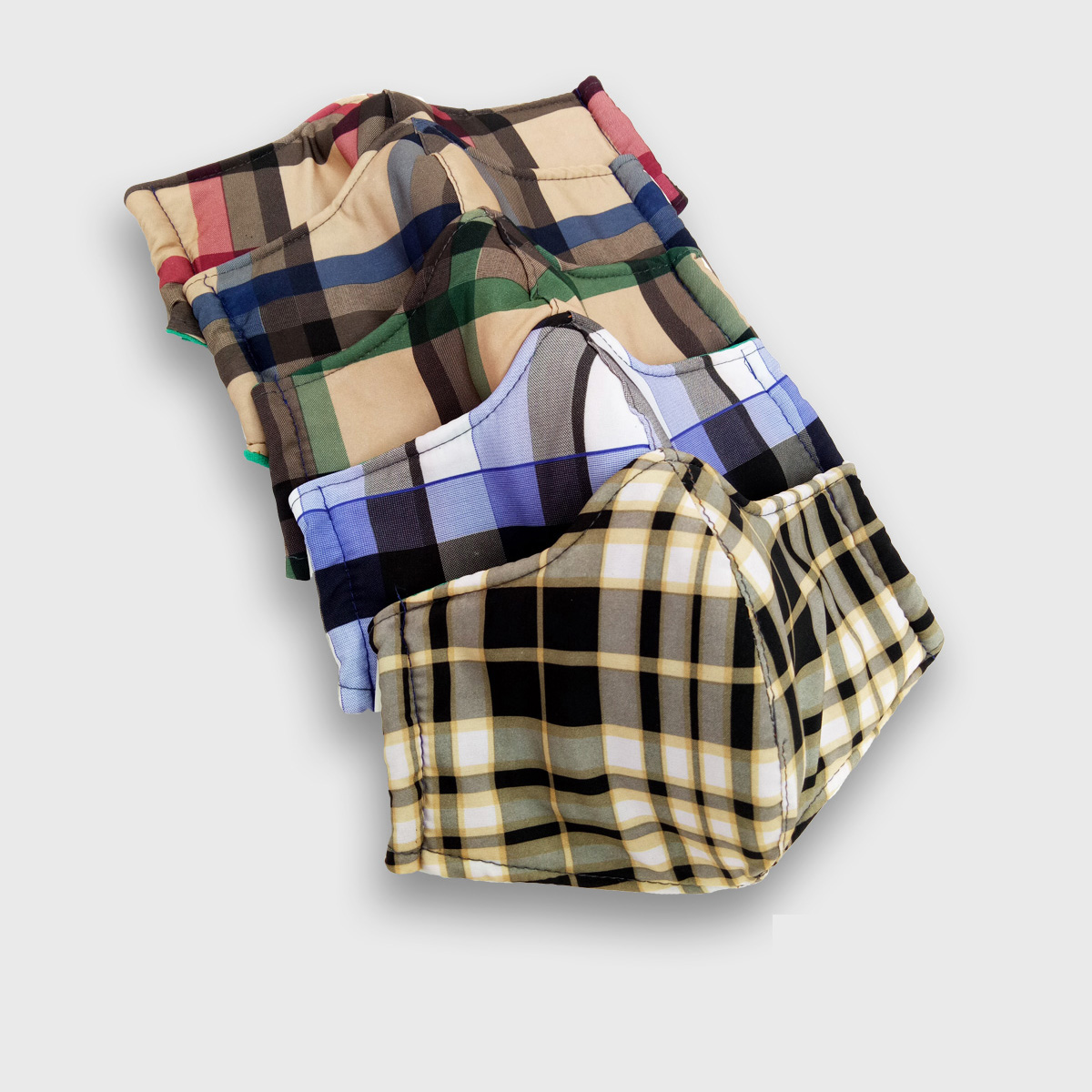 Combo 5 khẩu trang cotton ba lớp - giao màu ngẫu nhiên