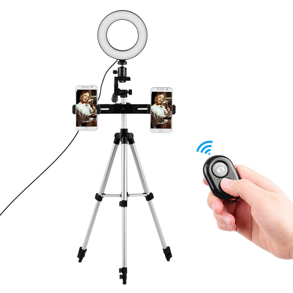 Bộ đèn phát trực tiếp 6.3 inch / 16cm 2700K ~ 6500K  USB có thể thay đổi hai màu