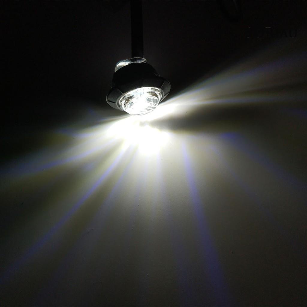 Bộ 10 Đèn Led 3 Bóng 12v 0.75 Inch Siêu Sáng Chống Thấm Nước Dành Cho Xe Tải