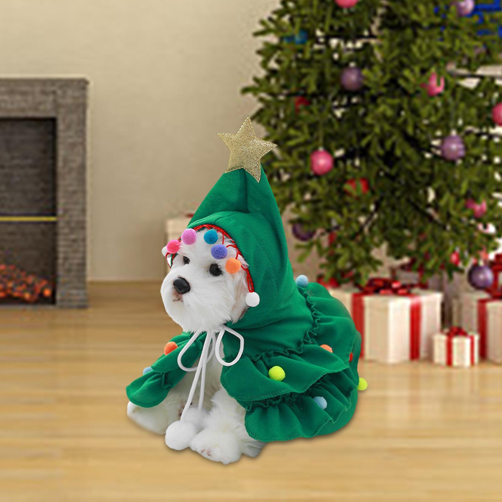 Pet Christmas Costume Set Christmas Tree Outfits for Pet Festival Supplies