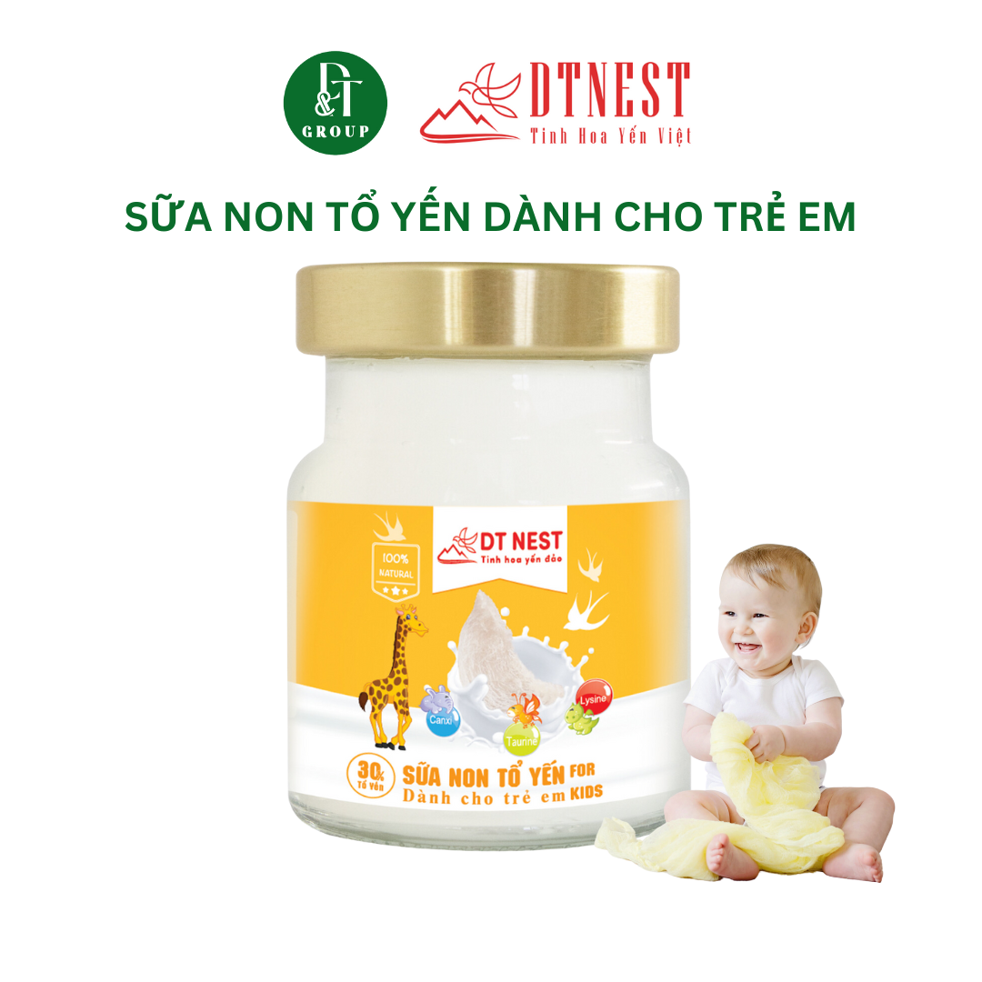 Đặc sản Khánh Hòa - LỐC Sữa non tổ yến dành cho trẻ em 70ml DT NEST DT FOOD