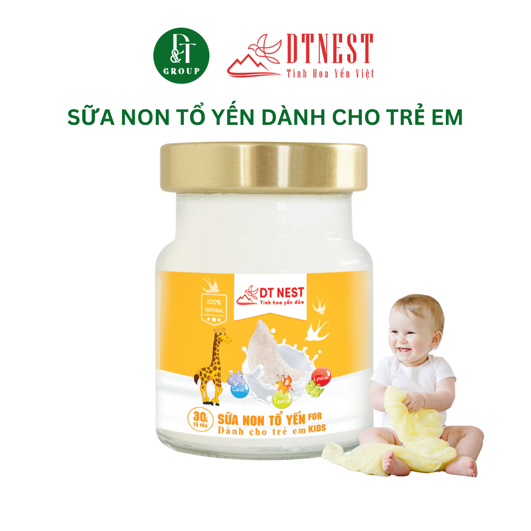 Đặc sản Khánh Hòa - Sữa non tổ yến dành cho trẻ em 70ml (5 TẶNG 1) DT NEST DT FOOD